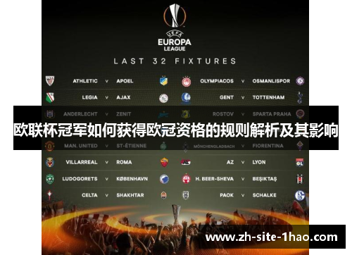 欧联杯冠军如何获得欧冠资格的规则解析及其影响 欧联杯冠军如何获得欧冠资格的规则解析及其影响